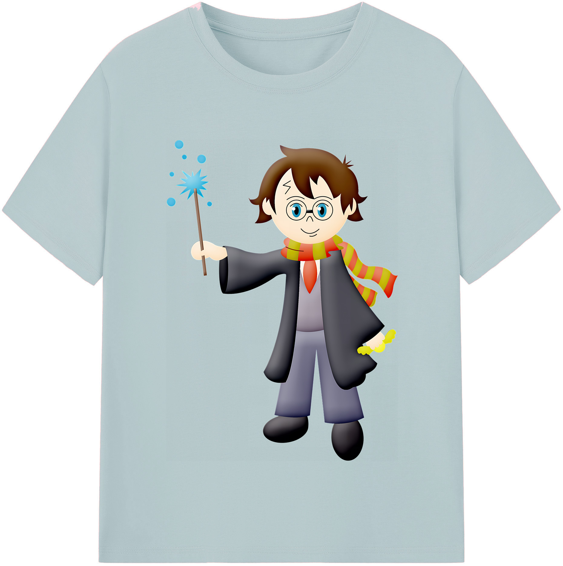 （画像用） Harry Potter ハリー・ポッターシリーズ 綿100％半袖Tシャツ（フロントプリント）